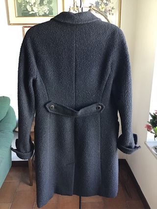 Cappotto in lana nero