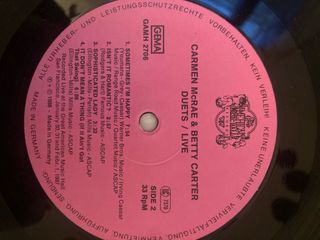 Vinilo Jazz Carmen McRae Betty Carter Duets
