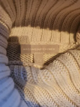 Jersey de rayas cuello alto massimo dutti