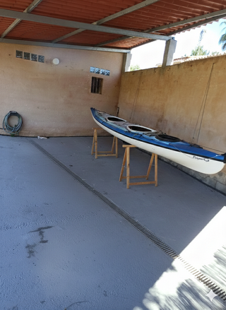 Kayak Doble Fibra con Timón y 2 Compartimentos Est