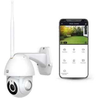 Garza Smart Cámara de vigilancia Exterior Inteligente WiFi 360 Grados