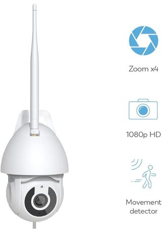 Garza Smart Cámara de vigilancia Exterior Inteligente WiFi 360 Grados