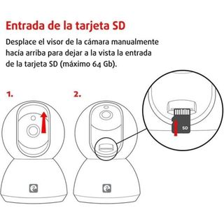 Garza Smart Cámara Inteligente de Vigilancia IP 720P HD Wifi 360º para Interior