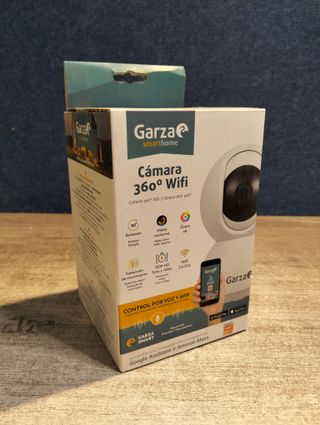Garza Smart Cámara Inteligente de Vigilancia IP 720P HD Wifi 360º para Interior