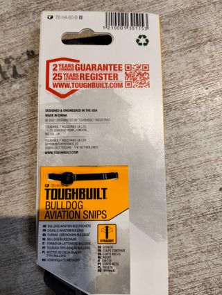 Tijeras de corte de chapa corta BULLDOG TB-H4-60-B TOUGHBUILT