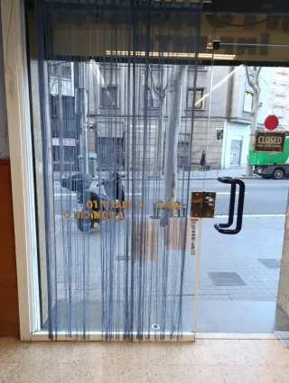 2 Cortinas de flecos transparentes