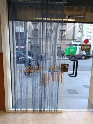 2 Cortinas de flecos transparentes