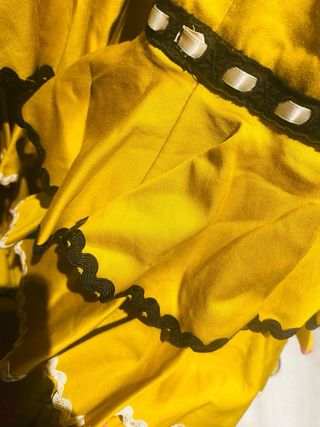 Vestido Flamenca Amarillo Talla 46