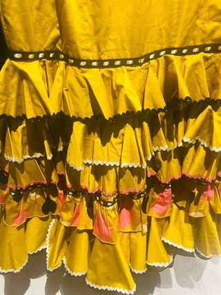 Vestido Flamenca Amarillo Talla 46