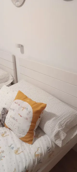 Cama infantil blanca