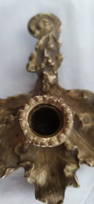 Palmatoria de bronce