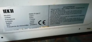 Microondas para piezas