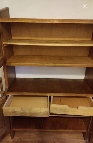 Mueble aparador rústico madera y metal