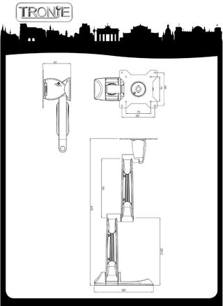 Tronje AR210 - Soporte de Pared para monitores de 15 a 24 Pulgadas