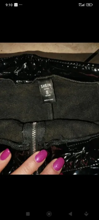 Leggings vinile nero S