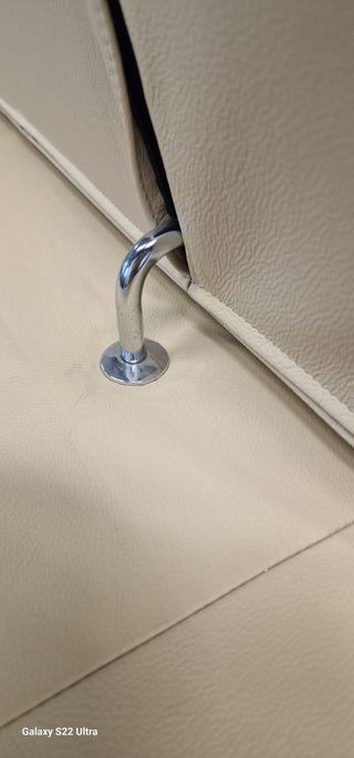 Divano 3 posti pelle Dalton col.crema