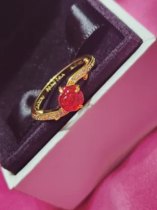 Anillo Pandora Rosa Encantada Bella y Bestia. T56