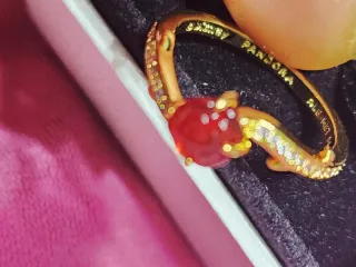 Anillo Pandora Rosa Encantada Bella y Bestia. T56