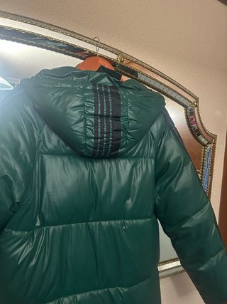 Plumífero verde mujer