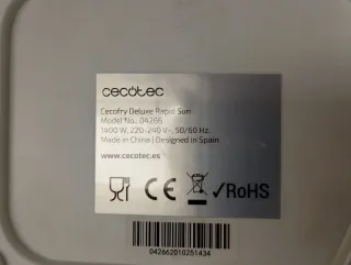 Cecofry Deluxe Cecotec Freidora de Aire Air fryer