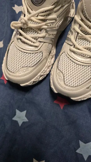 Scarpe Dior B35 Argento/Bianco Tg 35