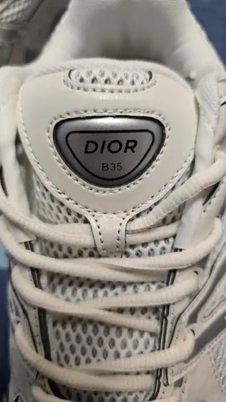 Scarpe Dior B35 Argento/Bianco Tg 35