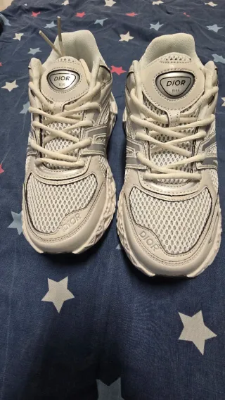 Scarpe Dior B35 Argento/Bianco Tg 35