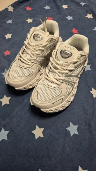 Scarpe Dior B35 Argento/Bianco Tg 35