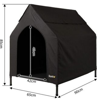 Letto per cani con tetto 90x65x85cm