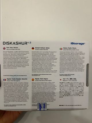 Disco Duro Externo iStorage Diskashur 1TB HDD