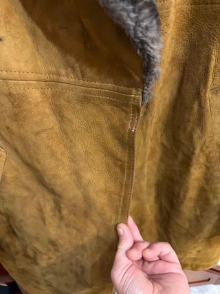 Cappotto Montone Shearling Vera Pelle Scamosciata