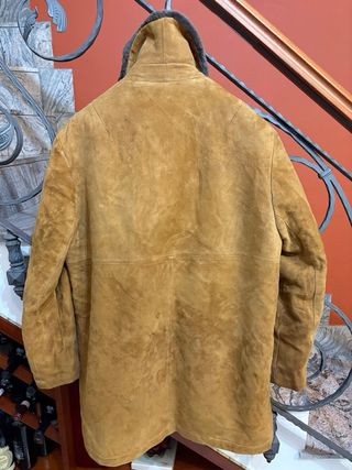 Cappotto Montone Shearling Vera Pelle Scamosciata