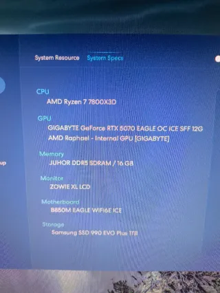 Ordenador AMD Ryzen 7 7800X3D