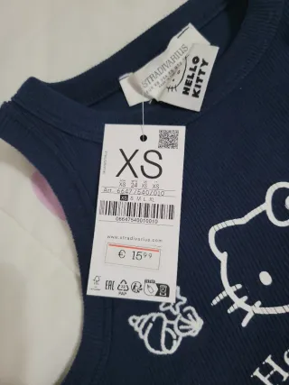 Camiseta Hello Kitty Azul Talla XS