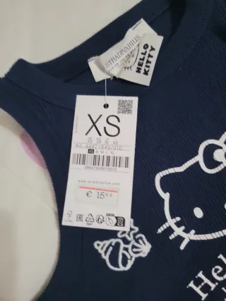 Camiseta Hello Kitty Azul Talla XS