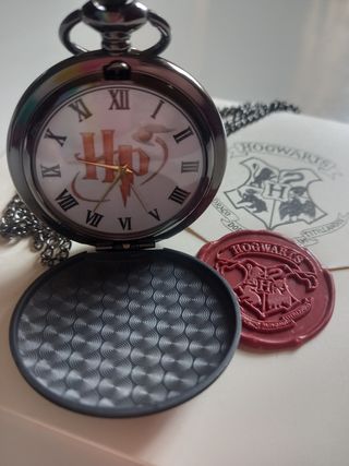 Reloj Bolsillo Harry Potter Hogwarts Negro Mate