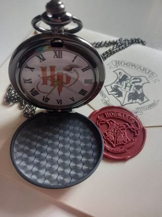 Reloj Bolsillo Harry Potter Hogwarts Negro Mate