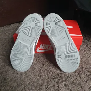 Scarpe Nike alte bianche e argento