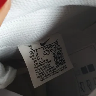 Scarpe Nike alte bianche e argento