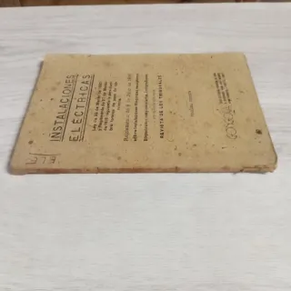 LIBRO ANTIGUO DERECHO 1933 INSTALACIONES ELECTRICA