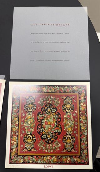 Colección LOEWE 1993 – 7 láminas pañuelos + textos