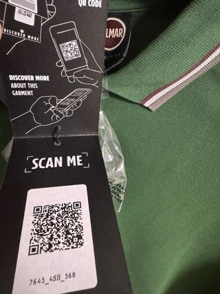 Polo Colmar verde manga larga