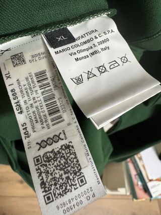 Polo Colmar verde manga larga