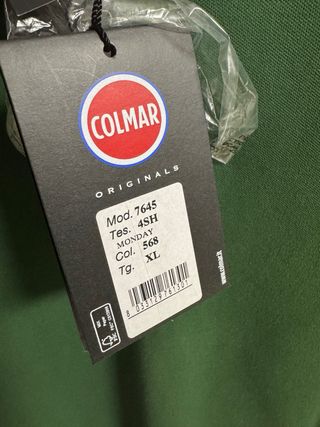 Polo Colmar verde manga larga