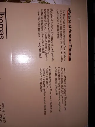 Thomas Kartoffelfeuer Cuoci Patate