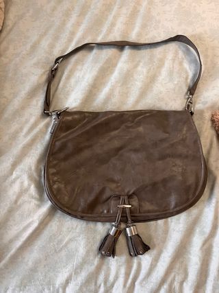 Bolso Zara Marrón Cuero