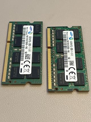 2x Memorias RAM DDR3L 8GB Samsung