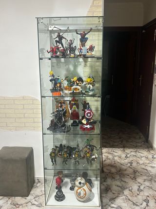 Vitrina expositora cristal y metal