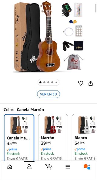 Ukelele WINZZ con funda y accesorios