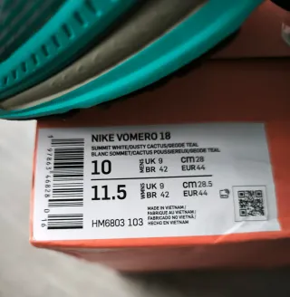 Nike Vomero 18 Talla 44 Nuevas